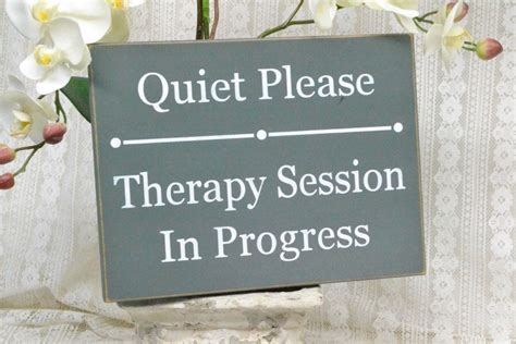 Quiet Please Therapy Session In Progress Ready To Ship 10x75 Wood