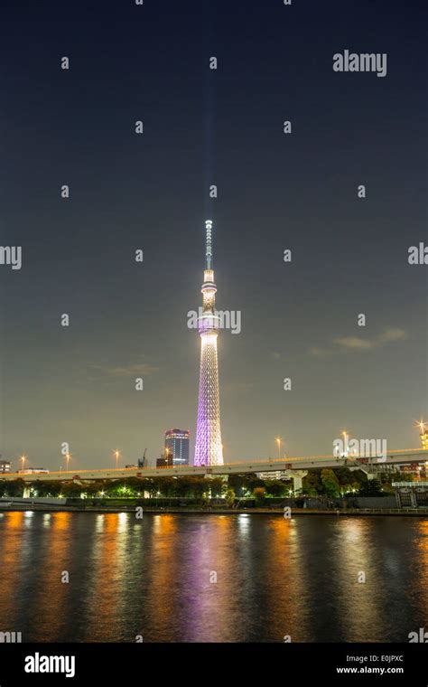 Tokyo skytree at night Stock Photo - Alamy