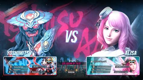 Zeethanos Yoshimitsu Vs Fgplayerpk Alisa Tekken Rank Match