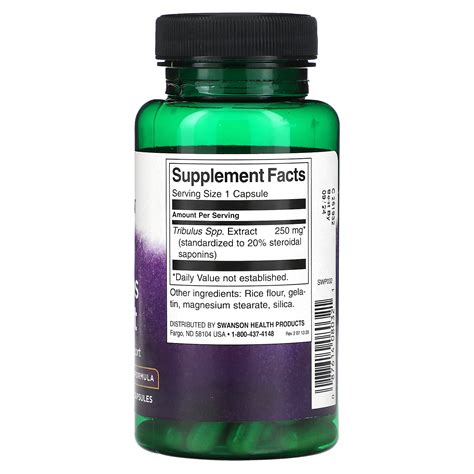 Swanson Mega Tribulus Extract 250 Mg 60 Capsules