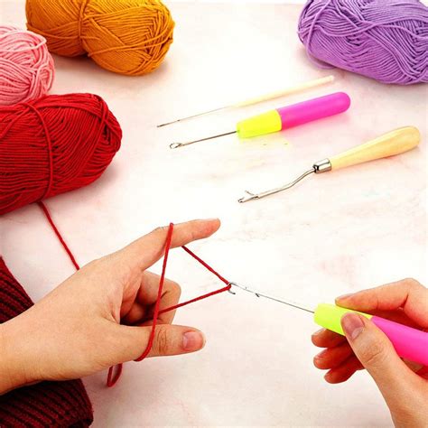 Pcs Set Plastic Crochet Needle Braiding Latch Hook Weaving Etsy