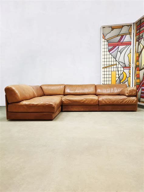 Midcentury Design Leather Modular Sofa Bank De Sede Ds Bestwelhip