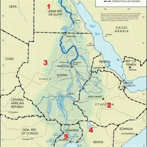 The Five Selected Nile Basin Countries Download Scientific Diagram