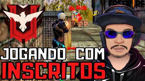 Free Fire Ao Vivo V Ao Vivo Inscritosjogando Rank