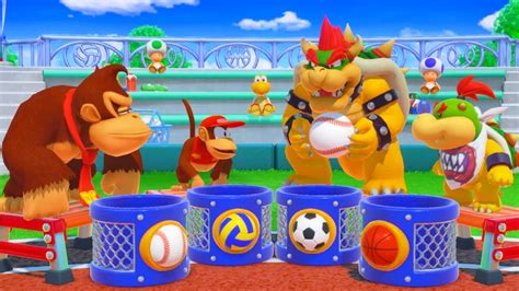 Super Mario Party Minigames Donkey Kong Vs Diddy Kong Vs Bowser Vs