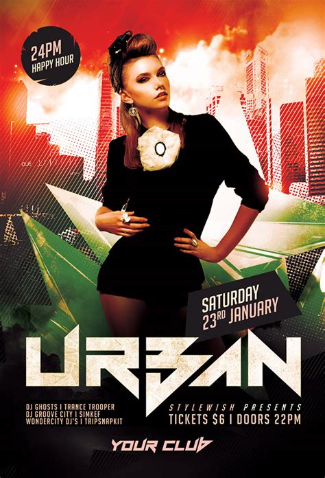 Urban Party Flyer Template On Behance