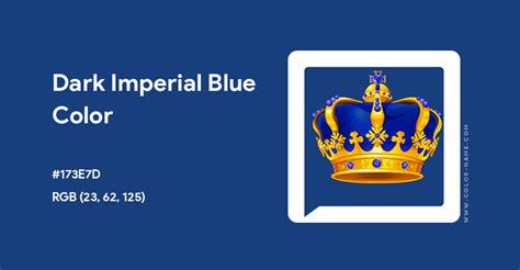 Dark Imperial Blue Color Hex Code Is 173e7d