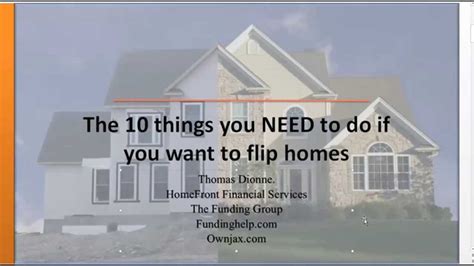 How To Get Started Flipping Homes Youtube