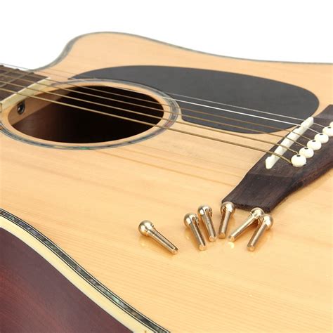 6pcs Pure Copper Acoustic Guitar Bridge Pins String Nail Pins Chord