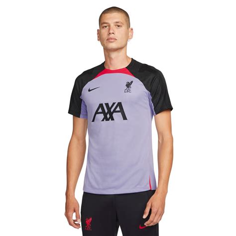 Nike Liverpool Strike Trainingsshirt 2022 2023 Paars Rood Zwart