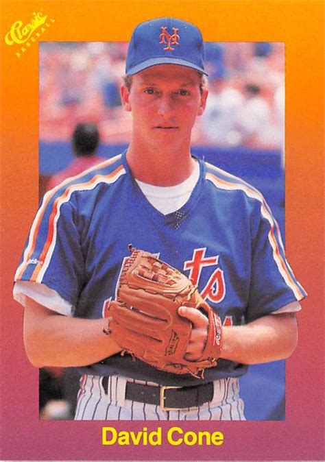 David Cone baseball card (New York Mets) 1989 Classic #125