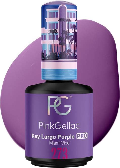 Pink Gellac 273 Key Largo Purple Gel Lak 15ml Paarse Gellak Nagellak