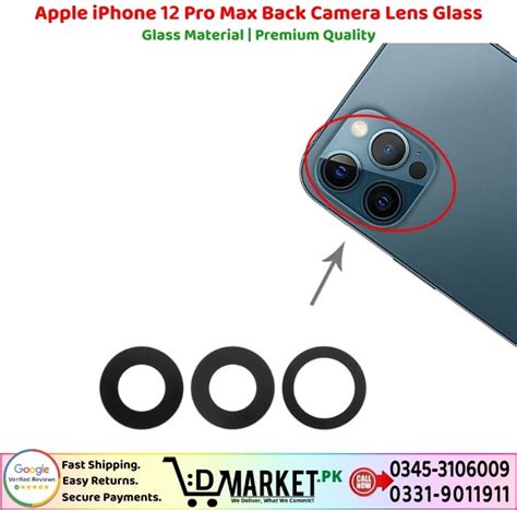 Apple Iphone 12 Pro Max Back Camera Lens Glass Dmarket Pk