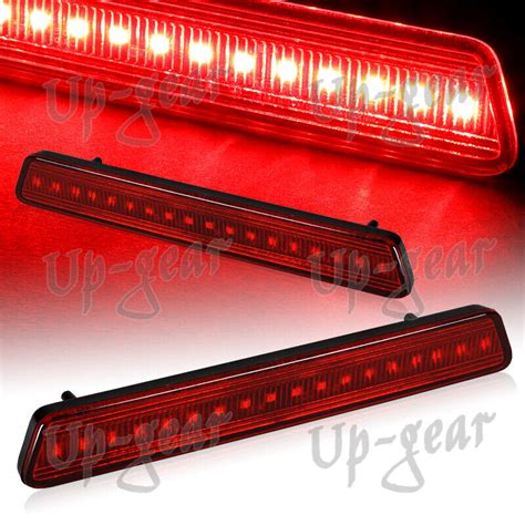 For 1999 2004 Ford Mustang Red Lens LED Rear Bumper Reflector Side