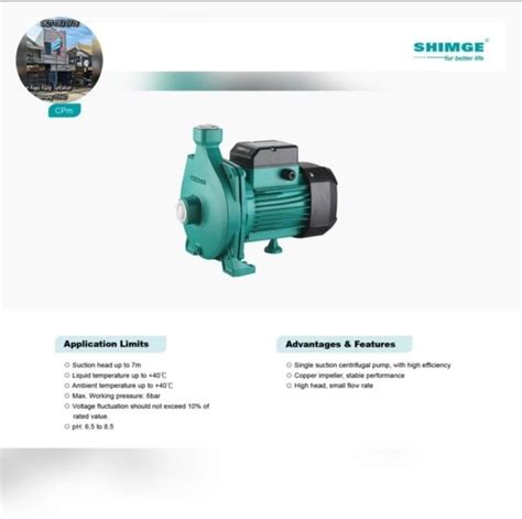 Jual Pompa Centrifugal Shimge Cpm Di Lapak Rumah Pompa Tangerang