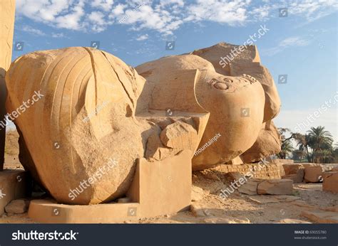 Gargantuan Broken Statue Ramses Ii Called Stock Photo