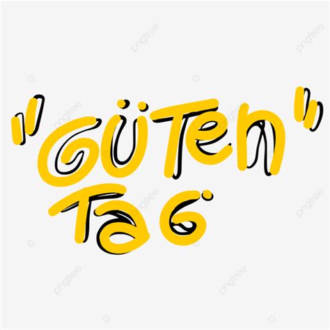 Guten Tag Typography Vector Paint Guten Tag Art Guten Tag