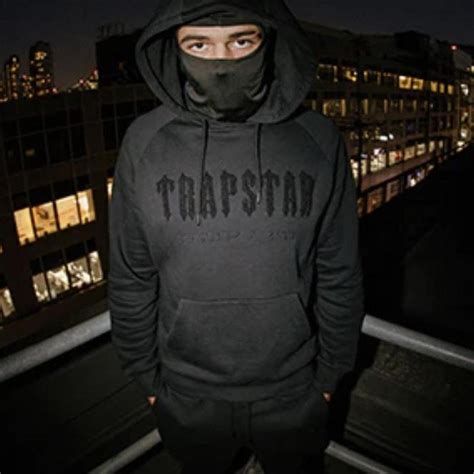 Trapstar Chenille Decoded Hooded Tracksuit Blackout Edition Dripzone