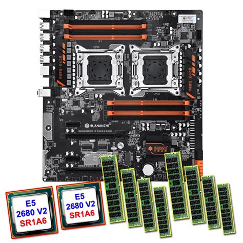 HUANANZHI X79 4D Dual Socket Motherboard Bundle NVMe SSD Slot CPU Intel