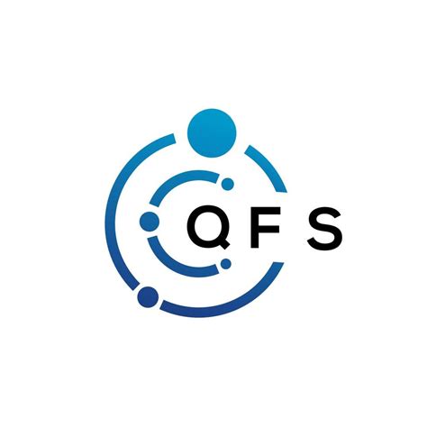 qfs letter technology logo design  white background qfs creative