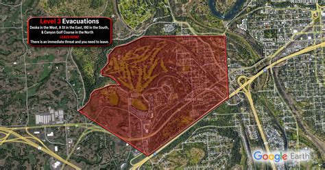 Sunset Evacuation Map