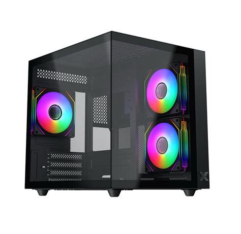 V Case Xigmatek Aqua M Lite Gf En Matx Fan Rgb Case B C