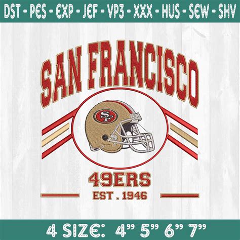 San Francisco 49ers Embroidery Designs, 49ers Embroidery ,NF | Inspire