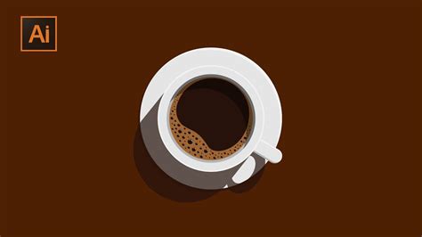 Adobe Illustrator Cc Coffee Vector Art Flat Design In Adobe Illustrator Youtube