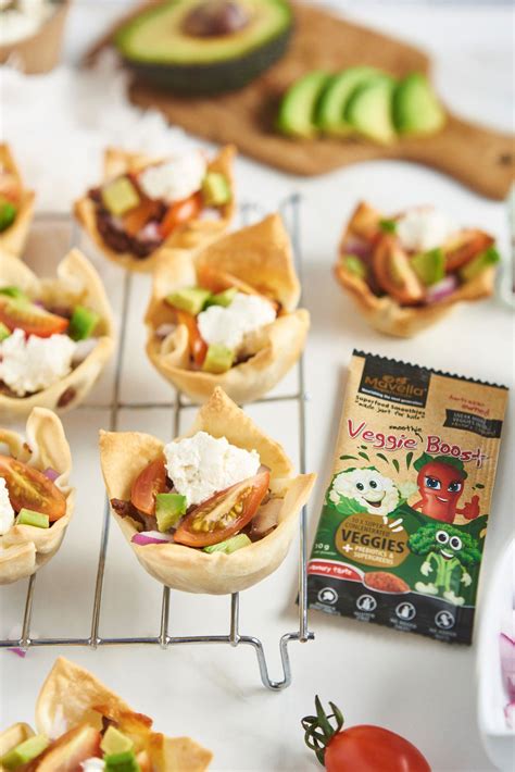 Mini Taco Cups Mavella Superfoods