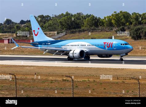 TUI Boeing 737 8 MAX Reg G TUMK Arriving From Bristol As Flight