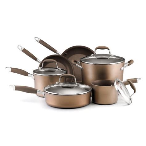 => Anolon Advanced Bronze Collection Hard Anodized Nonstick 10-Piece Cookware Set | awagankepapat