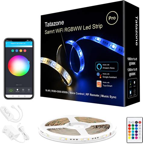 Tatazone Rgbcct Tira De Luces Led Inteligentes Pies Color