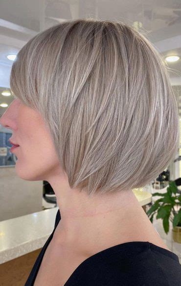 Best Bob Haircut Trends To Try In Ashy Blonde Bob Bangs