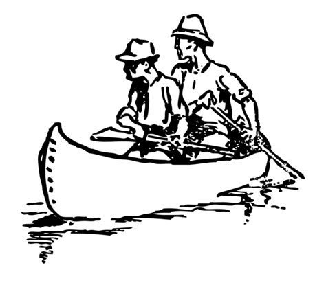 Free Canoe Clip Art Black And White, Download Free Canoe Clip Art Black ...