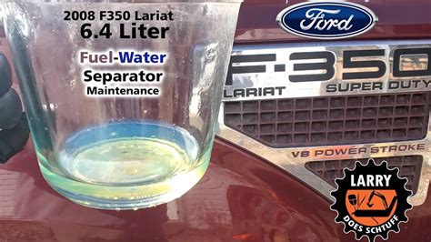 Fuel Water Separator Maintenance L Youtube