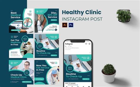 Healthy Clinic Instagram Post 220030 Templatemonster