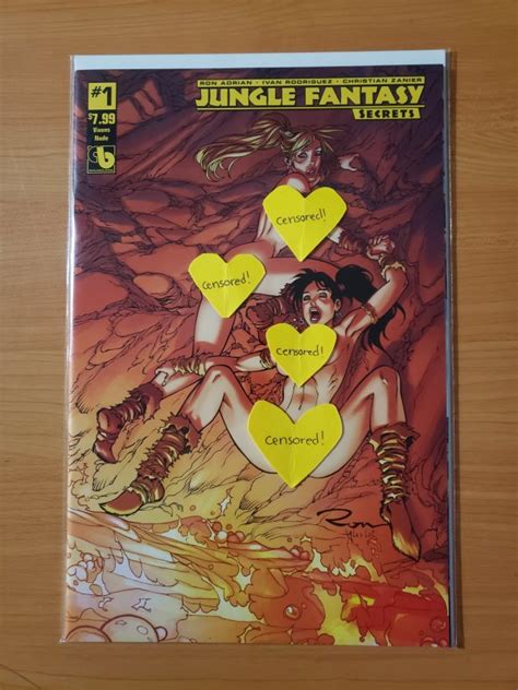 Jungle Fantasy Secrets Vixens Nude Variant Cover Comic Books