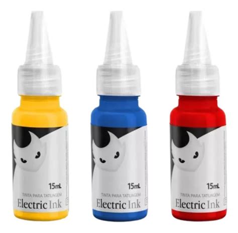 Kit De Tinta Para Tatuagem Electric Ink Profissional Tattoo Frete Gr Tis