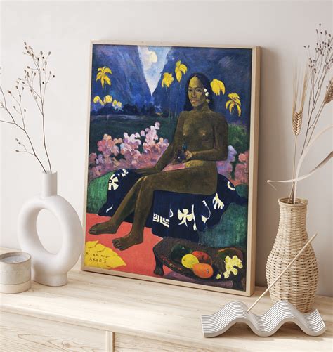 Paul Gauguin The Seed Of The Areoi Print Paul Gauguin Poster Etsy