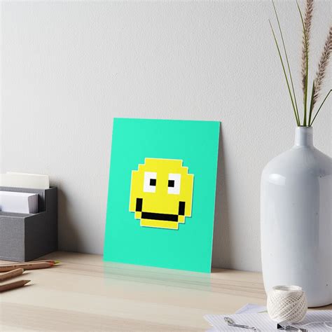 "8 Bit Emoji - Smiley" Art Board Print by MGMBrothers | Redbubble