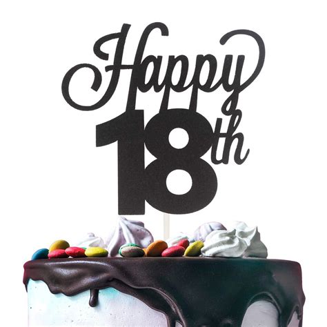 Happy 18th Birthday Cake Topper Printable