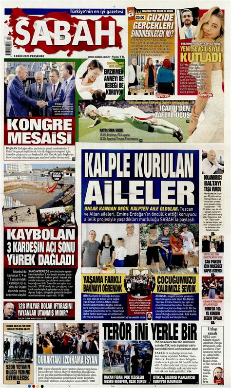 Sabah Gazetesi Sabah Man Et Oku Haberler Ekim