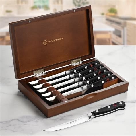 Wusthof Classic Steak Knives - 6 Piece Set with Case – Cutlery and More