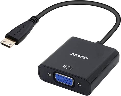 Mini Hdmi Naar Vga Adapter Benfei Vergulde Mini Hdmi Naar Vga Adapter