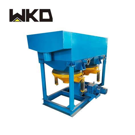 80 Ton Alluvial Gold Movable Sieve Jigging Machine For Concentration