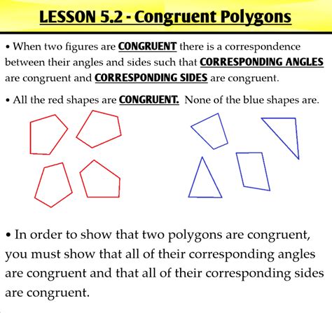 5 2 Congruent Polygons Ms Zeilstra S Math Classes