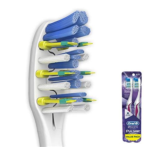 Oral B Pulsar 3d White Advanced Vivid Soft Toothbrush Twin Pack Colors May Vary Pricepulse