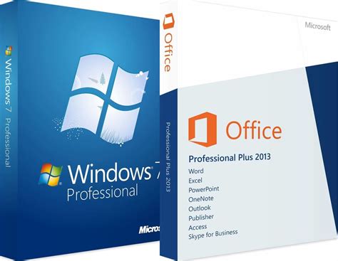 Купить комплект Windows 7 Professional + MS Office 2013 Pro Plus