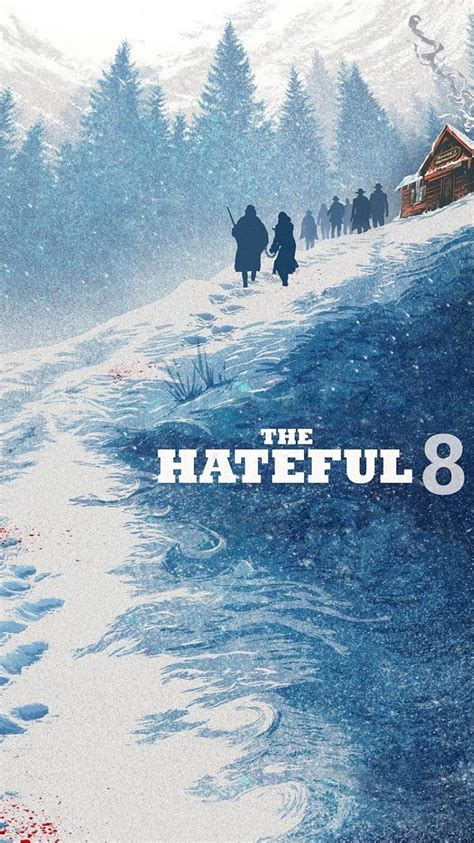 Hateful 8 Art Blood Cowboy Snow Guerra Western Winter Hd Phone