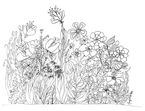 Wild Flower Garden - Ink Drawing Digital Art by Patricia Awapara - Fine ...